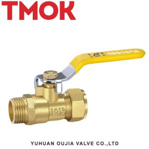 Brass inner wire ball valve nickel plated butterfly handle ball valve source