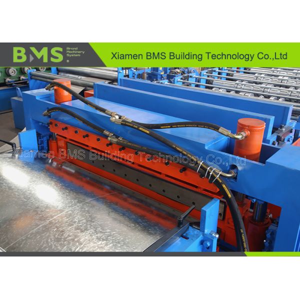PPGI / GI Double Steel Deck Roll Forming Machine With Bearing Steel GCr15