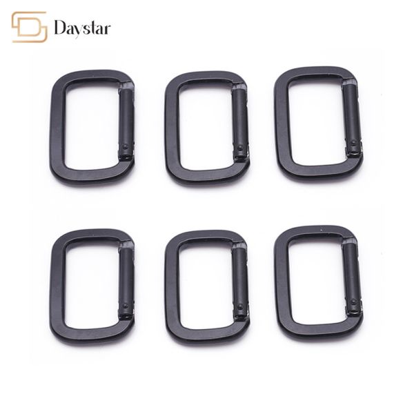 Quality Custom Metal Carabiner Keychain Clip , Rectangle Hook Metal Accessories wholesale