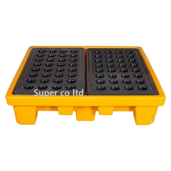 Quality Polyethylene Drum Containment Pallets For Chemical , Acids Amd Corrosives Liquid Distributed Load 1100kg wholesale