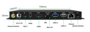Cheap Network Advertising LPDDR4 Wifi Digital Signage Player Box For CMS Software for sale