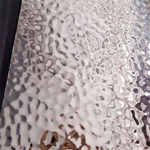 Embossed Stainless Steel Sheets Rose Gold Mirror Finish 304 316 For Facade Wall