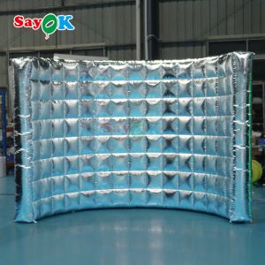 10ft Inflatable Photo Booth Wall with LED for Parties and Events