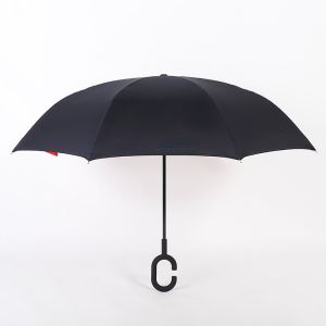 Double Layer Reverse Inverted Umbrella Pongee Fabric BSCI Approved