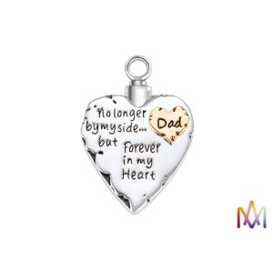 Multicolored Large Space Engraved Cremation Necklaces For Ashes