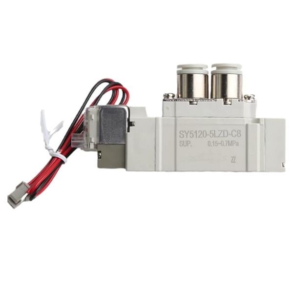 SMC SY5220-6LZD-01 DC12V Port Size 1/8 Pneumatic Solenoid Valve Thread Piping 2