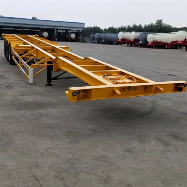 New Design 3 Axle Skeleton Container Chassis Semi Trailer 40ft Skeleton Semi