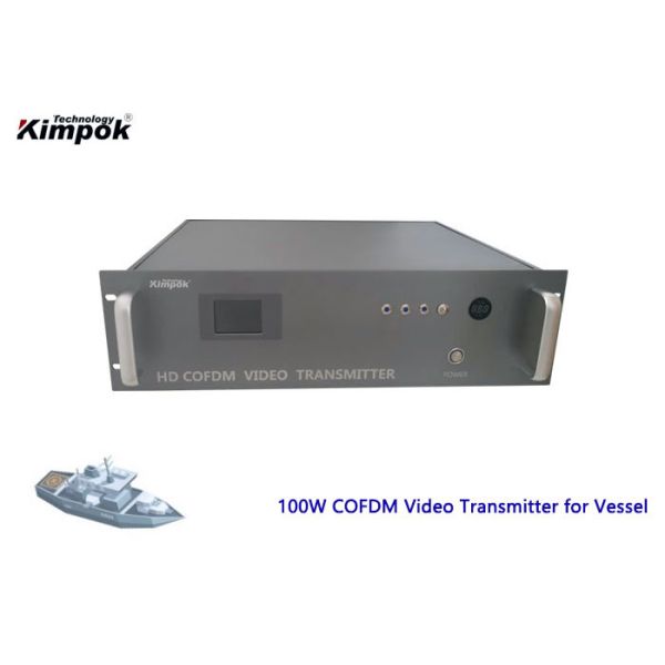 40 Watt HD COFDM Video Transmitter Video + Data Link For Military Long Range