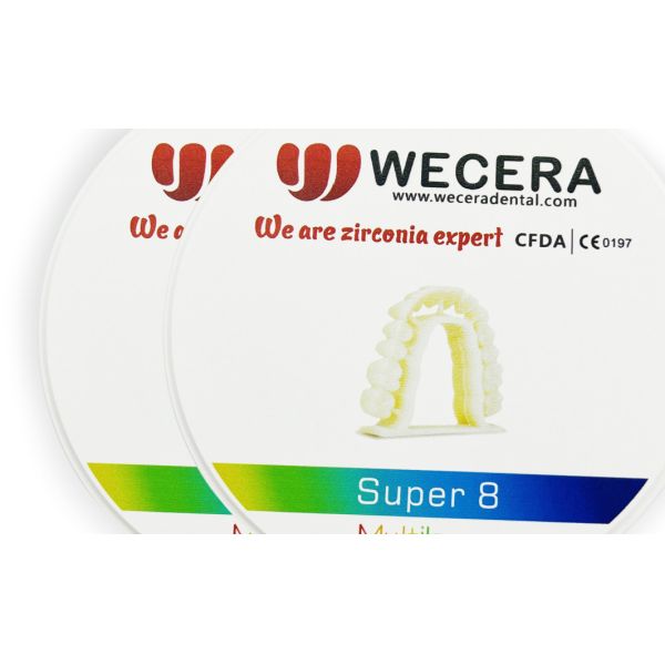 Amann Girrbach System Multilayer Zirconia Block with A1-D4 Colors and 6.0g/cm3