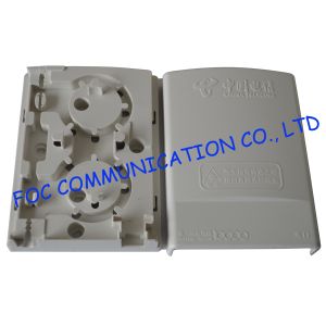 China Flame Retardant Fiber Optic Termination Box 2 Ports Pigtail Loaded FTTH Avilable on sale