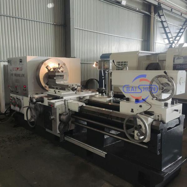 High Precision Double Chuck Long Pipe QK1319 Big Bore CNC Pipe Threading Lathe