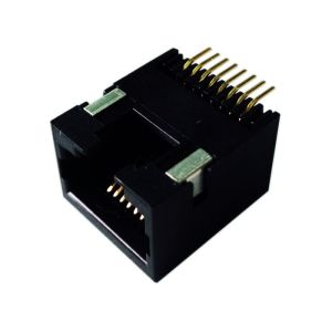 10P 8C Low-Profile RJ45 Jack LPJE12DNL Side Entry SMT No LED Indicator