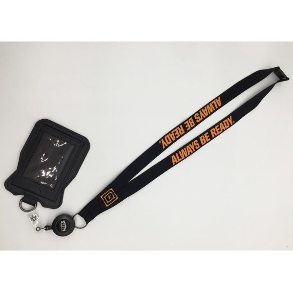 Quality OEM Black Breakaway Lanyard , Polyester Lanyards With Badge Holder wholesale