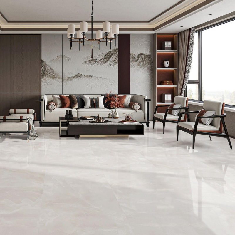 China 10mm Thickness Modern Porcelain Tile 750x1500mm Offering Superior Stain Resistance for Contemporary Architectural Designs on sale