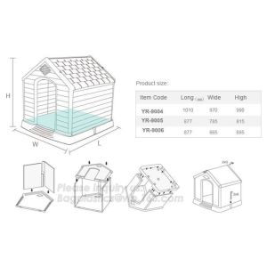 China Outdoor Large Plastic Dog House Cubby House Pet Products, plastic foldable pet dog kennel dog house, bagease, pac, pak on sale