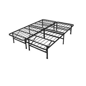 Convenient Metal Platform Double Folding Bed Frame for Full Size Bedroom and