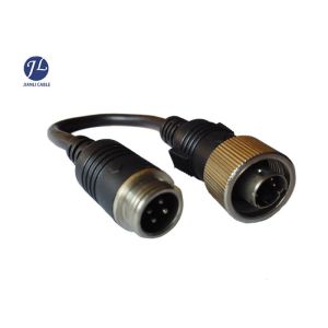 0.1M 4Pin Connector To MINI DIN Cable For Car Rear View Reverse Camera System