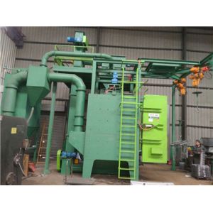 800*1200 Hanger Type Shot Blasting Machine Lpg Gas Cylinder Cleaning