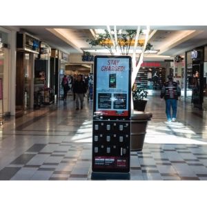 43 Inch Adversting Digital Signage Kiosk Machine Mobile Cell Phone Charging