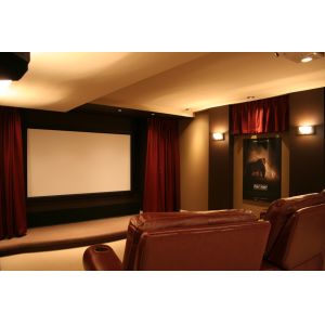Home Cinema 150" Wall Mount Fixed Frame Projector Screen With HD Matte White