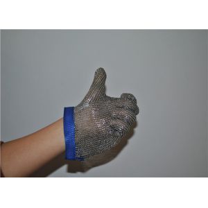China Stainless Steel Mesh Safety Gloves , Kitchen Safety Meat Slicer Gloves on sale