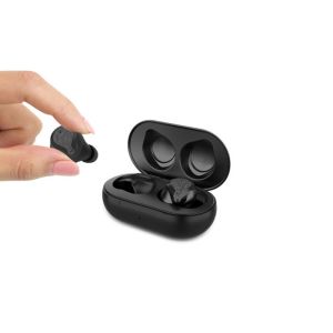 Q10 Black Color True Wireless Stereo Earbuds 550mAh Charing Box For Mobile
