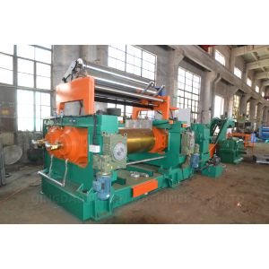 XK-550 Two Chilled Iron Roll Open Mill Rubber Mixing Machine For Rubber Sheeting