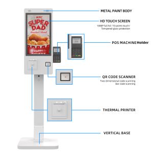 Cheap 21.5&quot; 24&quot; 27&quot; 32&quot; Inch Floor standing Touch Screen With 1080P IPS Interactive Self Service Payment Kiosk for sale
