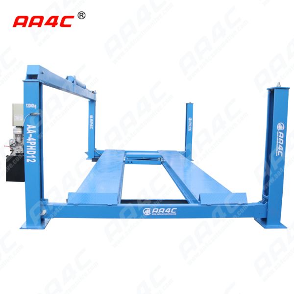 AA4C 20T 4 Post Lift Bus Truck Lift Screwup With Chain No Runway Bus Lift Truck Hoist