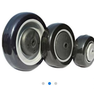 Polyolefin Core Caster Parts Thermoplastic Rubber Wheels