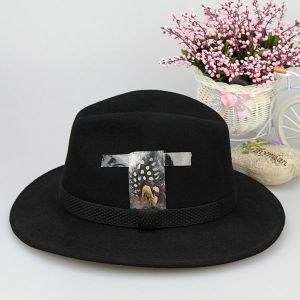 0070375 Sun Accessory customized winter wool felt jazz style fedora hats ,unisex