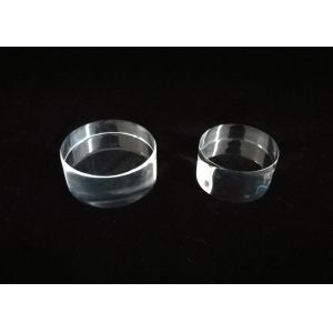 Heavy Thickness Clear Quartz Glass Discs SiO2 99.99% Material Made