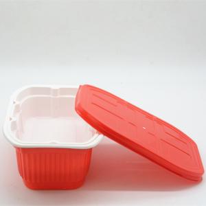 Cheap 198x133x80Mm PP Disposable Food Packaging Containers Rectangle Food Boxes Disposable for sale