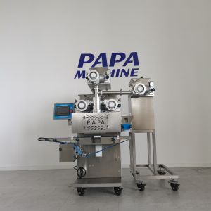 Papa New Launched P188B Automatic Four Hoppers Mooncake Encrusting Machine