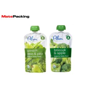Self Stand Up Spout Pouch Plastic Food Grade Custom Printing for Juice 250ml
