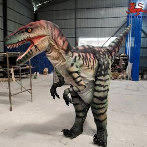 Life Size Velociraptor Realistic Dinosaur Costume For Stage Show
