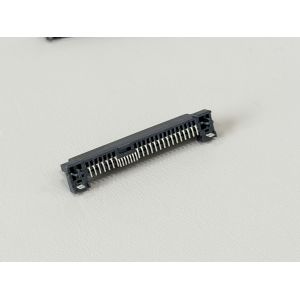 SAS 29 Pin terminal Female Connector with fish fork, SMT, Gold-Plated 30U", PCB