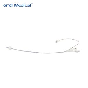 Temperature Sensing Silicone Foley Catheter with Temperature Sensor Probe Round