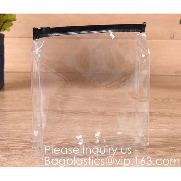 Flat Type Clear Frosted Pvc/Eva Cosmetic Bag With Sewn Zipper,Brush Bag Makeup Wash Bag,Stylish, Practical, Portable, Co
