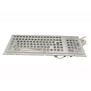 Cheap Panel Mount Industrial Metal Keyboard 103 Buttons with Kiosk Solution for sale