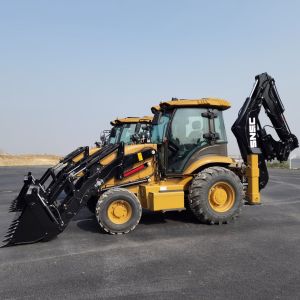 7*24 Hours Service Snsc 388 Backhoe Wheel Loader With Front End Loader And