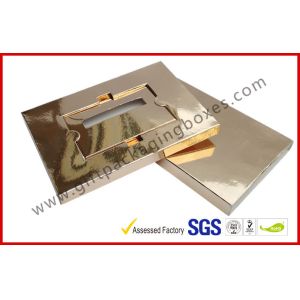 Handmade Golden Envelope Card Board Packaging Boxes , Screen Protector Packaging