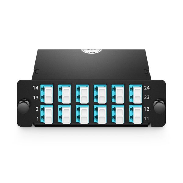 1MT12LC2OM4A 1 MTP To 12 LC Duplex Cassette 24 Fiber 12 Port Lc Fiber Patch