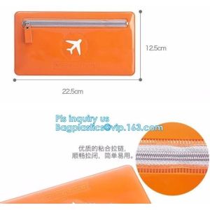 PVC zipper bag transparent plastic self-sealing bag socks plastic bag stationery