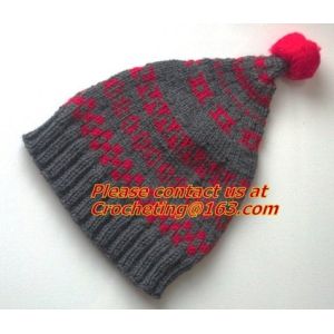 Cheap New High Fashion Soft Chunky Acrylic Cable Knitted Multicolor Beanie, Newest Style Crochet for sale