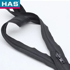 Recycled Black Nylon Zippers 8# For Tent Outdoor Roll