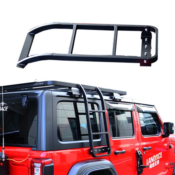 Quality Side Roof Tailgate Ladder for Jeep Wrangler 833X400X261MM Suitable for All Seasons wholesale