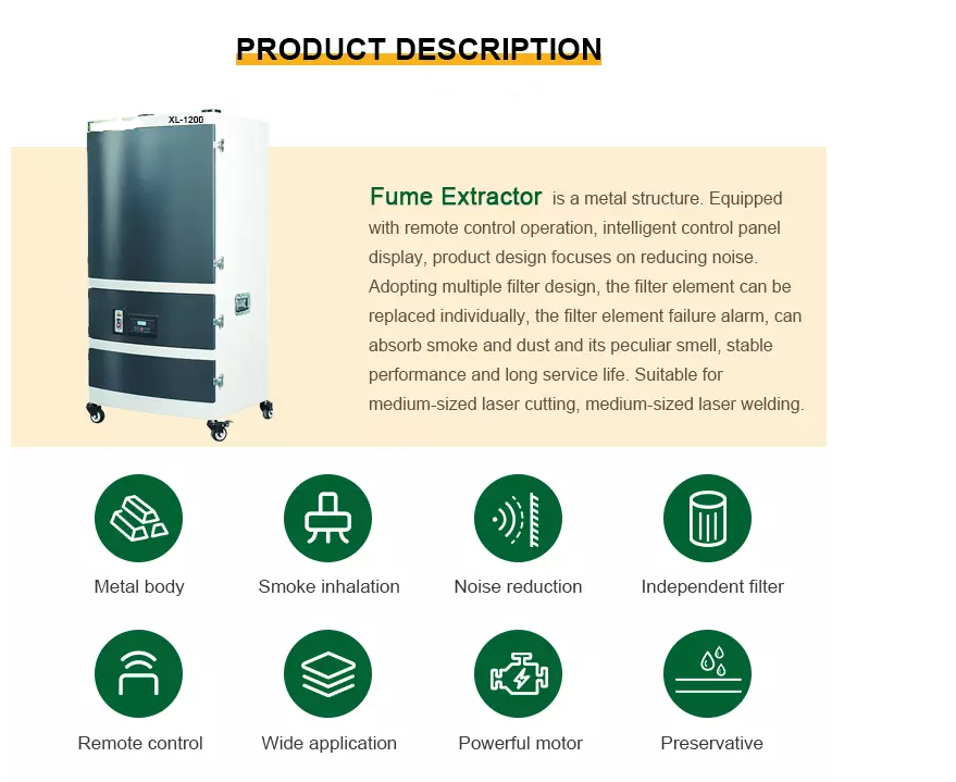 Industrial 900W Suction Dust Collector Constant Airflow