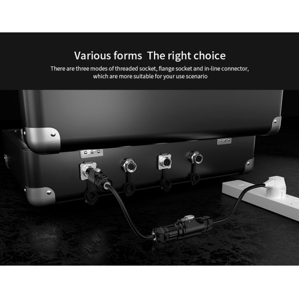 CNLINKO LP16 Power Function signal Generator Male Female Series Waterproof 3 Pin Aviation Industrial Power Connector 10A 400V