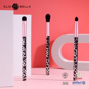 3pcs Set Plastic Makeup Brushes Ergonomic Handle With Full Printing